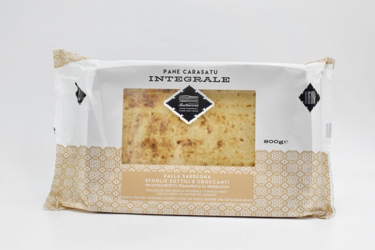 Pane carasatu integrale (confezione in cartone e film flowpack) 800g – Confezione da 6