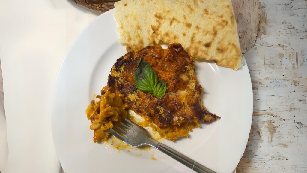 Lasagne di pane carasau al pomodoro